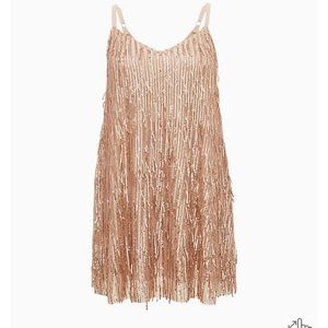 Torrid fringe mini dress